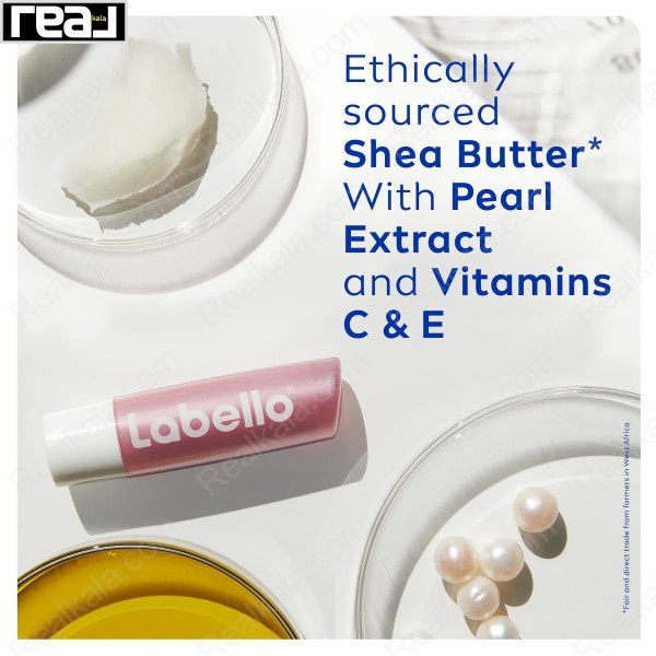 ترکیبات ویژه بالم لب مرواریدی لابلو باویتامین های مختلف