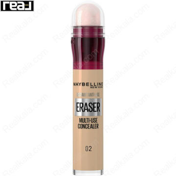 کانسیلر میبلین Instant Anti Age شماره 02 رنگ Nude با اپلیکاتور اسفنجی