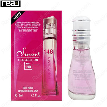 بطری اسمارت کالکشن کد 148 با تصویر عطر جیوانچی وری ایرسیستیبل زنانه روی جعبه