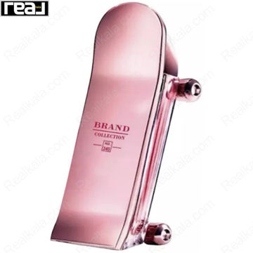 ادکلن برند کالکشن کد 340 کارولینا هررا هیروز فوراور یانگ زنانه با طراحی اسکیت‌بردی صورتی، بدنه متالیک و چرخ‌های تزئینی