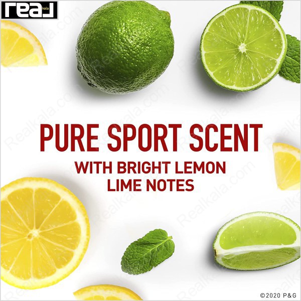 رایحه Pure Sport با نت‌های تازه لیمو و لیموترش برای ایجاد حس طراوت و خنکی