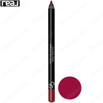 مداد لب گلدن رز سری Dream Lips شماره 522 با بدنه مشکی و مغزی قرمز گیلاسی