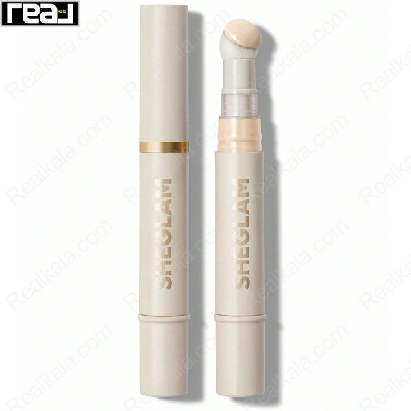 کانسیلر مایع شیگلم رنگ Linen مدل پد دار Sheglam Concealer Complexion Boost