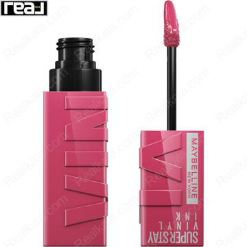 رژ لب براق Maybelline شماره 20 Coy با رنگ صورتی نود ملایم و فرمول وگان، مناسب آرایش های روزمره