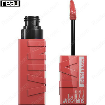رژ لب براق Maybelline شماره 15 Peachy با رنگ هلویی روشن و فرمول وگان، مناسب آرایش های تابستانی