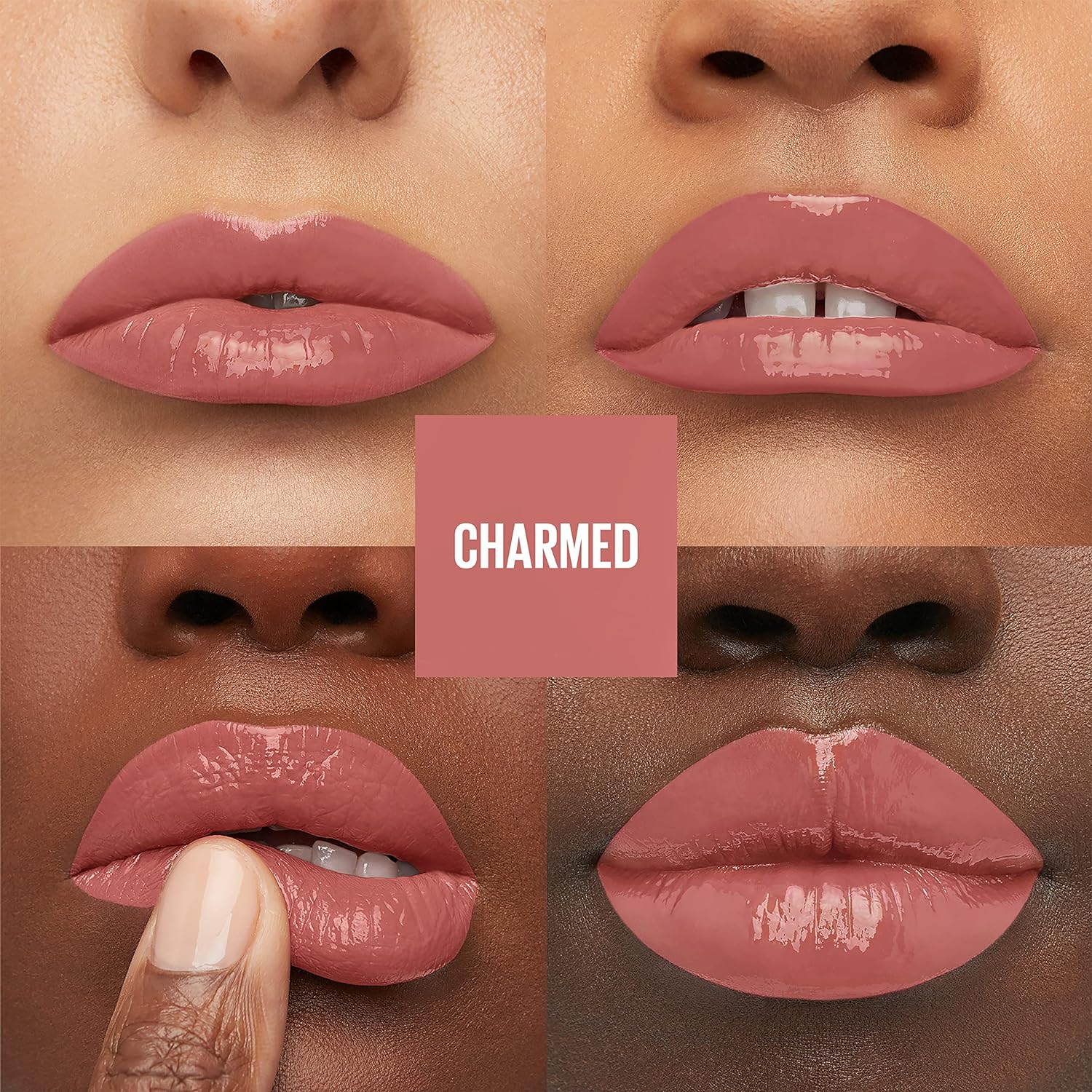 رژ لب Superstay Vinyl Ink شماره 100 Charmed با جلوه براق و ماندگاری 16 ساعته