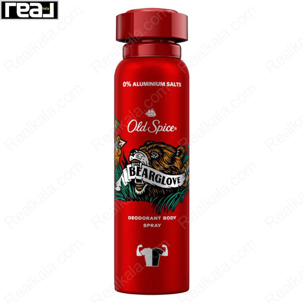 اسپری دئودورانت بدن الد اسپایس مدل Bearglove