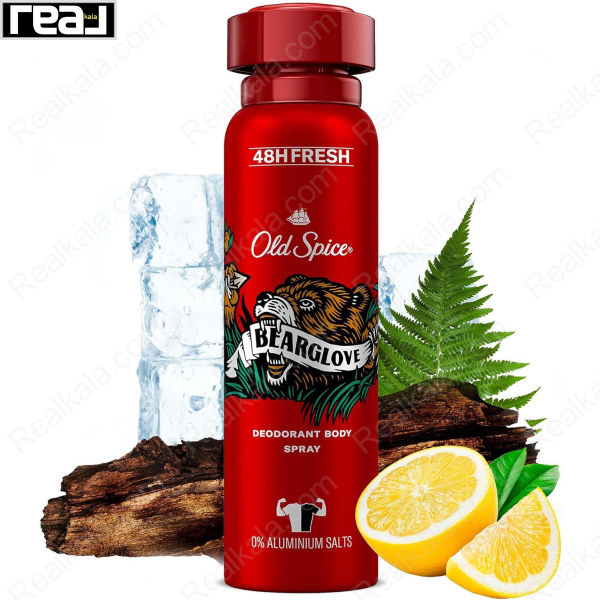 ترکیب رایحه مرکبات و نت‌های خنک در اسپری الد اسپایس Bearglove