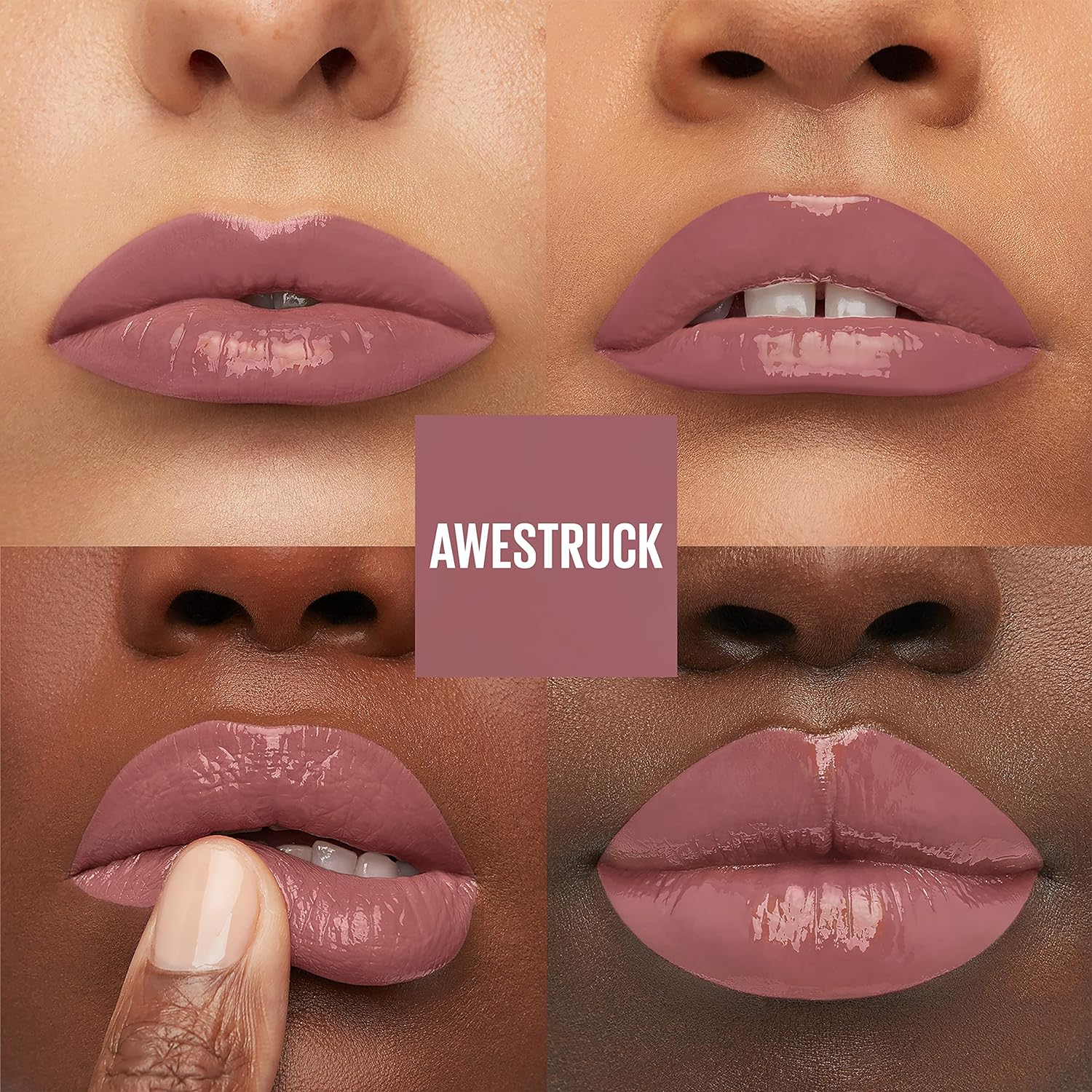 رژ لب Superstay Vinyl Ink شماره 110 Awestruck با جلوه براق و ماندگاری 16 ساعته