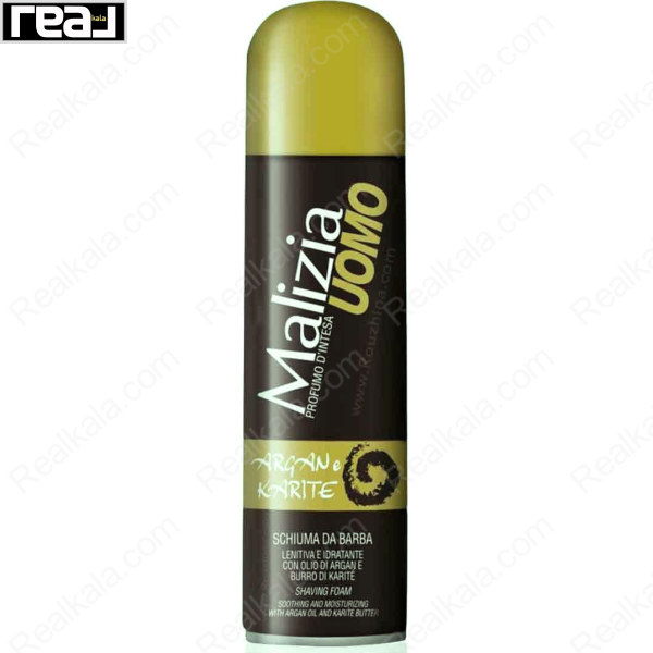 فوم اصلاح مردانه مالیزیا مدل Argan & Karité نرم‌کننده و مرطوب‌کننده پوست