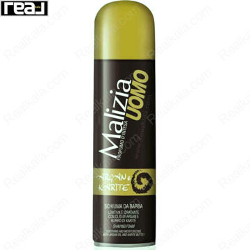 فوم اصلاح مردانه مالیزیا مدل Argan & Karité نرم‌کننده و مرطوب‌کننده پوست