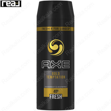 اسپری بدن آکس مدل گلد تمپتیشن AXE Gold Temptation Body Spray
