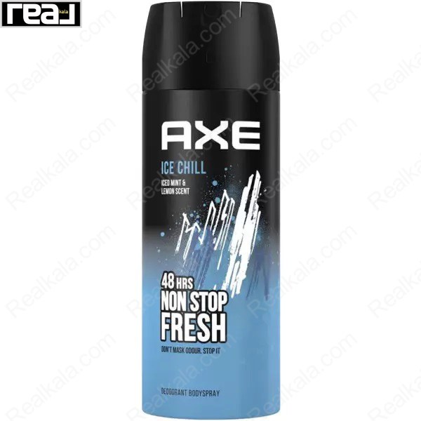 اسپری بدن آکس مدل آیس چیِل با رایحه نعناع یخ‌زده و لیمو و ماندگاری 48 ساعت