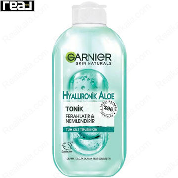 تونر پاکسازی پوست گارنیر حاوی هیالورونیک و عصاره آلوئه ورا Garnier Hyaluronic Aloe Toner