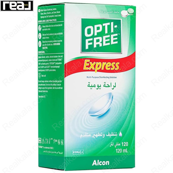 مایع شستشوی و نگهدارنده لنز اپتی فری Opti Free Express Everday Comfort 120ml