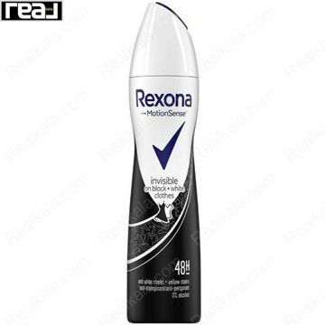 اسپری بدن رکسونا زنانه اینویزیبل بلک اند وایت Rexona Invisible Black & White Spray For Women