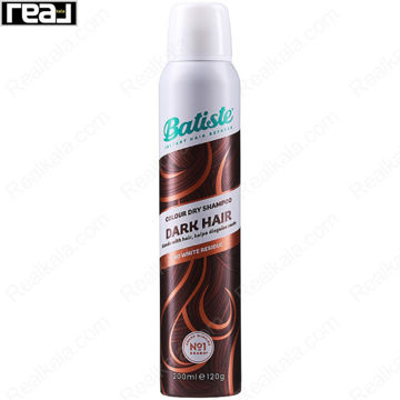 شامپو خشک باتیست مناسب موهای تیره Batiste Dry Shampoo Dark Hair 200ml