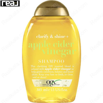 شامپو سرکه سیب او جی ایکس Ogx Clarify & Shine + Apple Cider Vinegar Shampoo 385ml