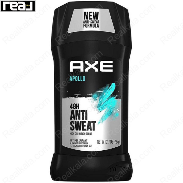 استیک ضد تعریق آکس AXE Apollo مردانه با محافظت 48 ساعته و رایحه مریم‌گلی و سرو