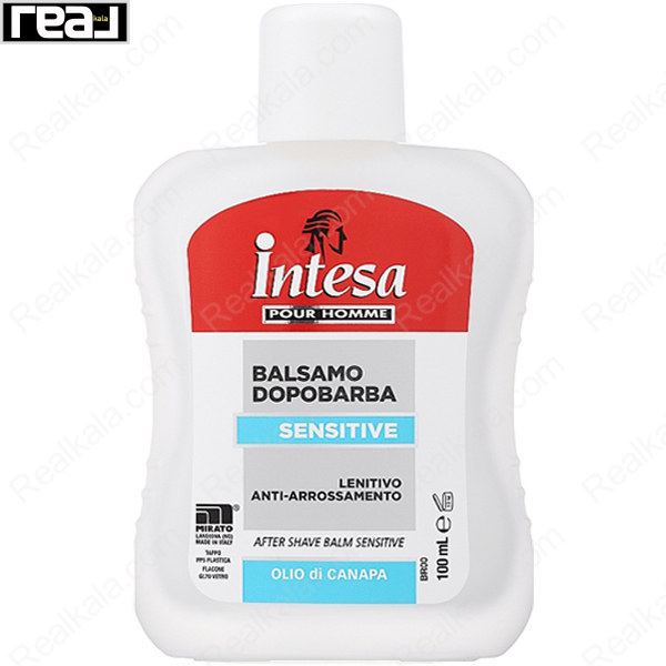 بالم افترشیو Intesa Sensitive با روغن کنف، آرام‌بخش و ضد قرمزی پوست حساس پس از اصلاح
