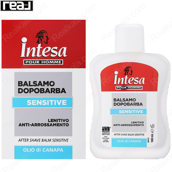 افتر شیو بالم اینتسا مدل سنسیتیو Intesa Pour Homme Balsamo Dopobarba Sensitive 100ml