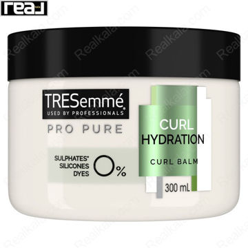 ماسک مو بدون سولفات ترزمه مخصوص موهای فر TRESemmé Pro Pure Curl Hydration Hair Balm Sulphate Free 300ml