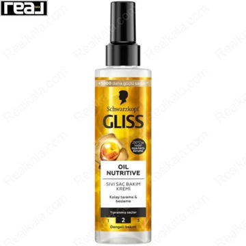 اسپری (سرم) دو فاز ترمیم کننده مو اویل نوتریتیو گلیس Gliss Oil Nutritive Two Phase Hair Spray