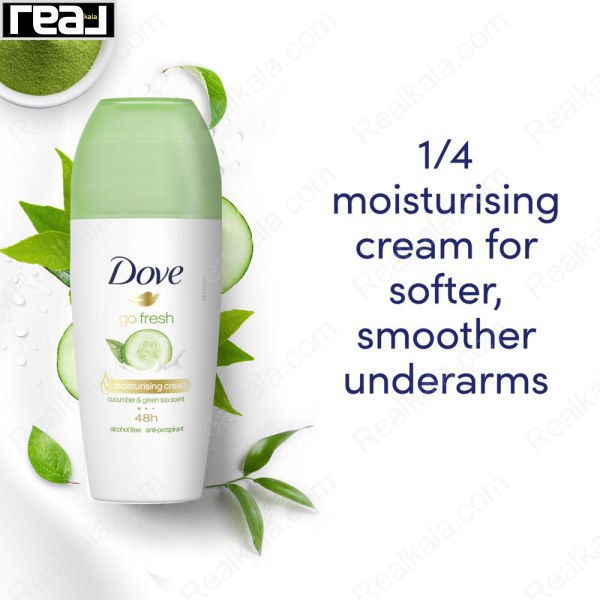 مام رول ضد تعریق داو خیار و چای سبز Dove Cucumber Roll On 50ml