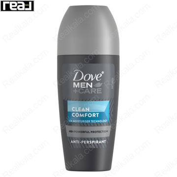 رول ضد تعریق مردانه داو Men+Care Clean Comfort با فناوری ¼ کرم مرطوب‌کننده و محافظت قوی 48 ساعته