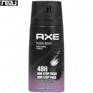 اسپری بدن آکس مدل بلک نایت فرش 48 ساعته AXE Black Night Fresh Body Spray 48H