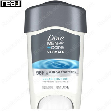 مام ضد تعریق مردانه Dove مدل Ultimate Clinical Protection با رایحه Clean Comfort و محافظت 96 ساعته