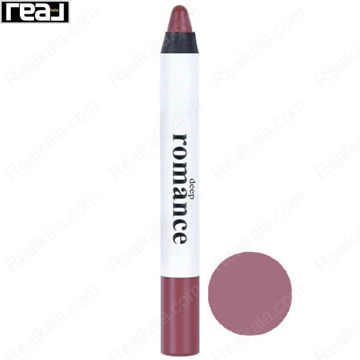 رژ لب مدادی دیپ رومنس شماره 204 با رنگ یاسی ارغوانی ملایم