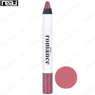 رژ لب مدادی دیپ رومنس شماره 207 با رنگ صورتی رز متوسط