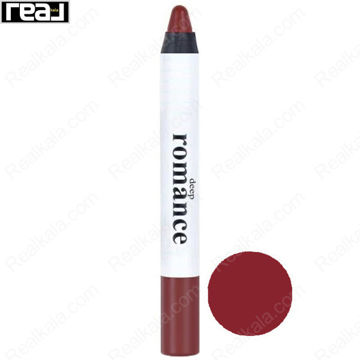 رژ لب مدادی دیپ رومنس شماره 209 با رنگ قرمز آلبالویی تیره