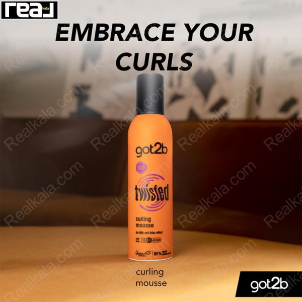 موس فر کننده مو گات تو بی Got2b Twisted Curling Mousse