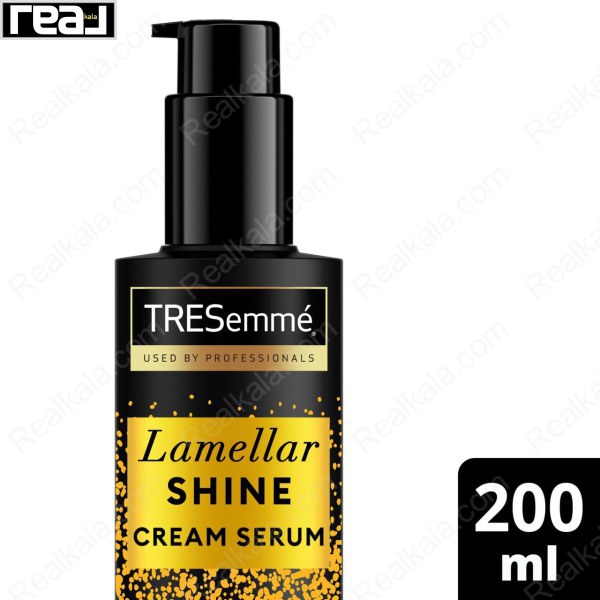 سرم کرم ترزمه ترمیم و براق کننده مو Tresemme Lamellar Shine Leave-In Cream Serum 200ml