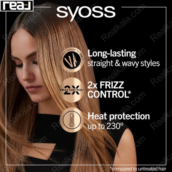 اسپری محافظ ضد حرارتی مو سایوس حاوی کراتین Syoss Keratin Heat Protection Spray 200ml