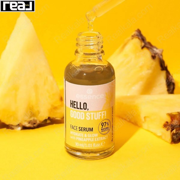 سرم صورت HELLO GOOD STUFF با قطره‌ چکان همراه با برش‌ های آناناس