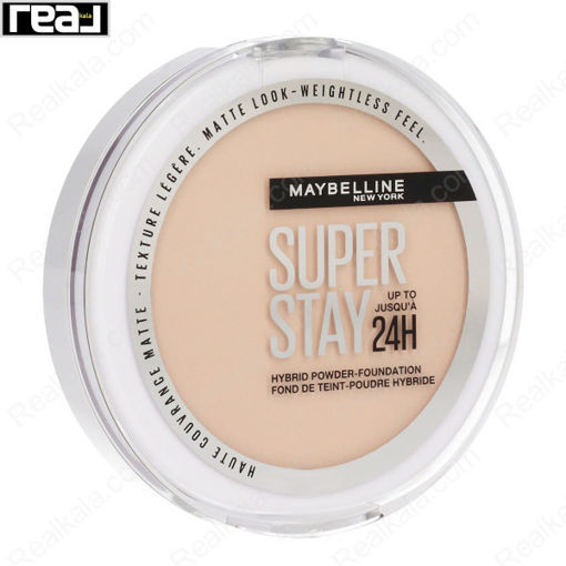 پنکک میبلین سوپر استی شماره ۱۰ با فرمول هیبریدی Maybelline Super Stay Up to 24HR Hybrid Powder-Foundation