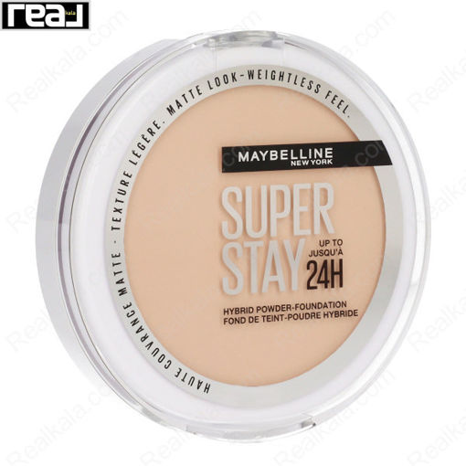 پنکک میبلین سوپر استی شماره ۲۱ با فرمول هیبریدی Maybelline Super Stay Up to 24HR Hybrid Powder-Foundation