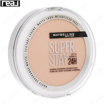 پنکک Maybelline Super Stay شماره 30 رنگ بژ متوسط با فرمول هیبریدی و جلوه مات مناسب پوست گندمی
