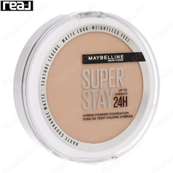پنکک Maybelline Super Stay شماره 48 رنگ بژ تیره با فرمول هیبریدی و جلوه مات مناسب پوست سبزه