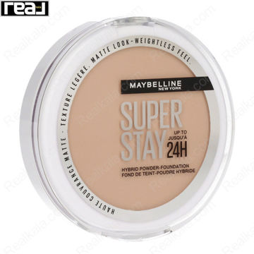 پنکک Maybelline Super Stay شماره 48 رنگ بژ تیره با فرمول هیبریدی و جلوه مات مناسب پوست سبزه