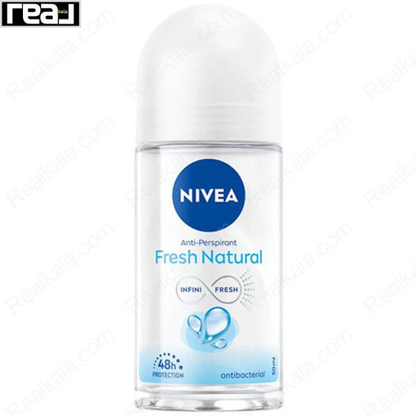 مام رول ضد تعریق زنانه نیوا مدل فرش نچرال Nivea Women Fresh Natural Roll On Deodorant