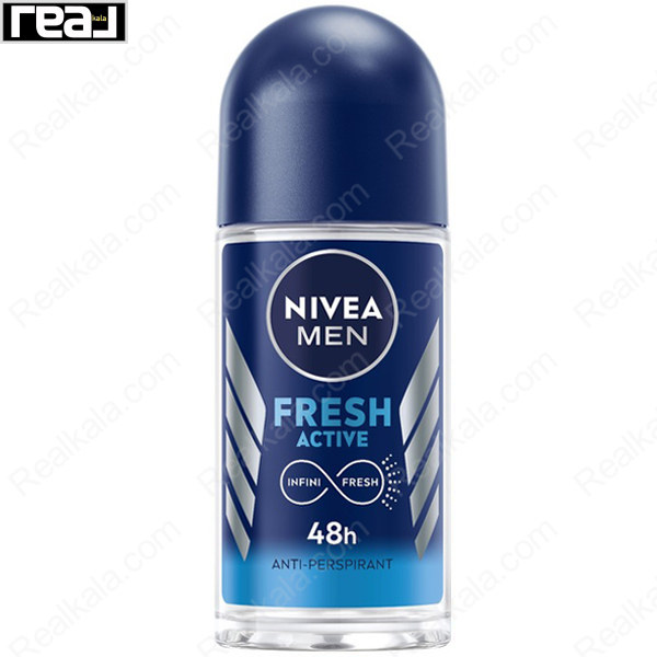 مام رول ضد تعریق مردانه نیوا فرش اکتیو Nivea Men Fresh Active Roll On Deodorant