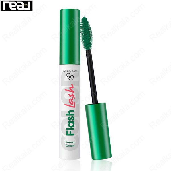 ریمل رنگی فلش لش گلدن رز سبز زیتونی شماره 102 Golden Rose Flash Lash Forest Green