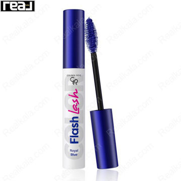 ریمل رنگی فلش لش گلدن رز آبی ارغوانی شماره 104 Golden Rose Flash Lash Royal Blue