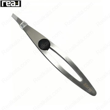 موچین ابرو استیل اسکلت‌دار زد وان مدل Z-123 با نوک زاویه‌دار