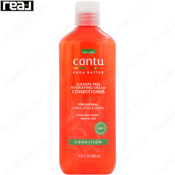 نرم کننده بدون سولفات موهای فر و حالت دار کانتو Cantu Cream Conditioner For Curls,Coils,Wavy Hair 400ml