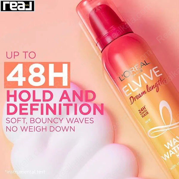 موس مو الویو لورال مخصوص موهای بلند و موج دار Loreal Elvive Dream Long Waves Waterfall Mousse 200ml